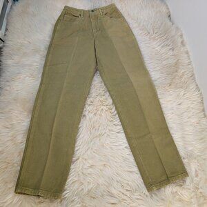 Union Bay Women's Olive Green Tapered High Waist Mom Jeans Size 7/8